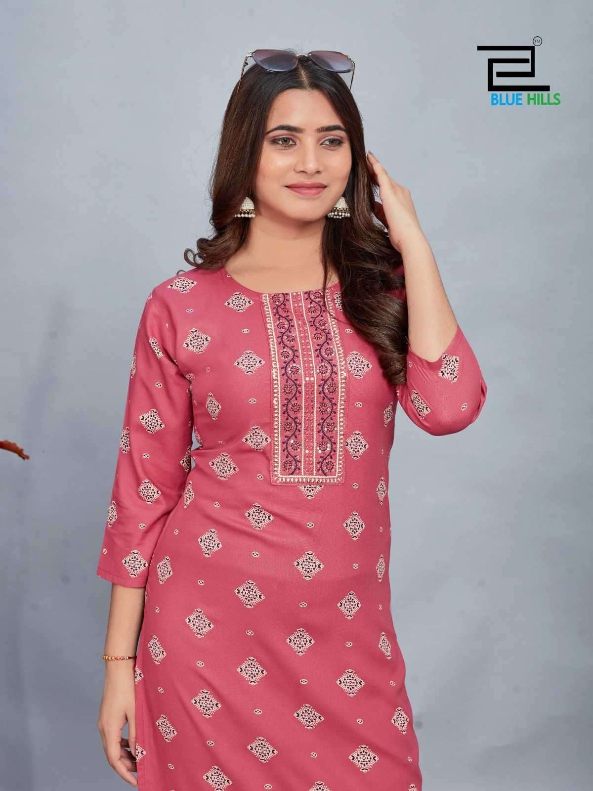 BLUE HILLS PRESENTS DREAM VOL-3 DAILY WEAR FANCY READYMADE PLUS SIZE COMBO KURTI CATALOG WHOLESALER AND EXPORTER 