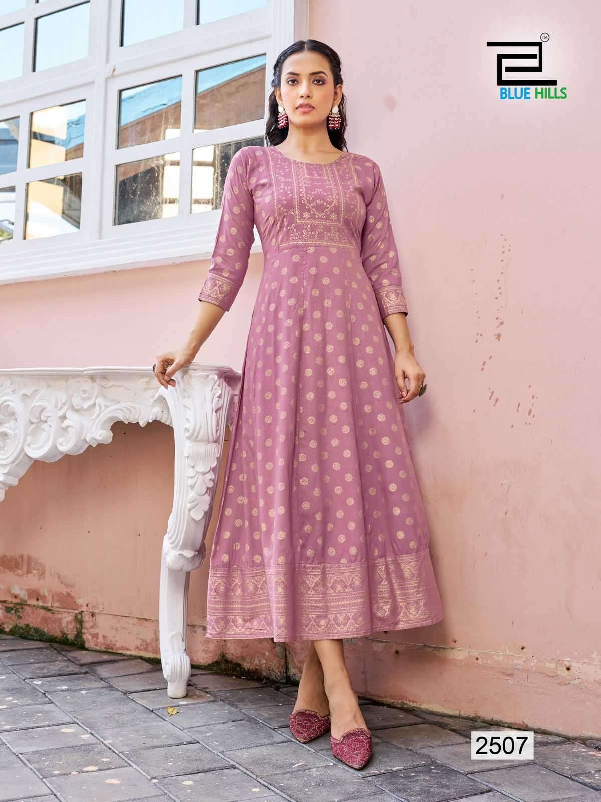 BLUE HILLS PRESENTS WOMANIYA VOL-25 READYMADE PLUS SIZE RAYON ANARKALI STYLE GOWN CATALOG WHOLESALER AND EXPORTER IN SURAT