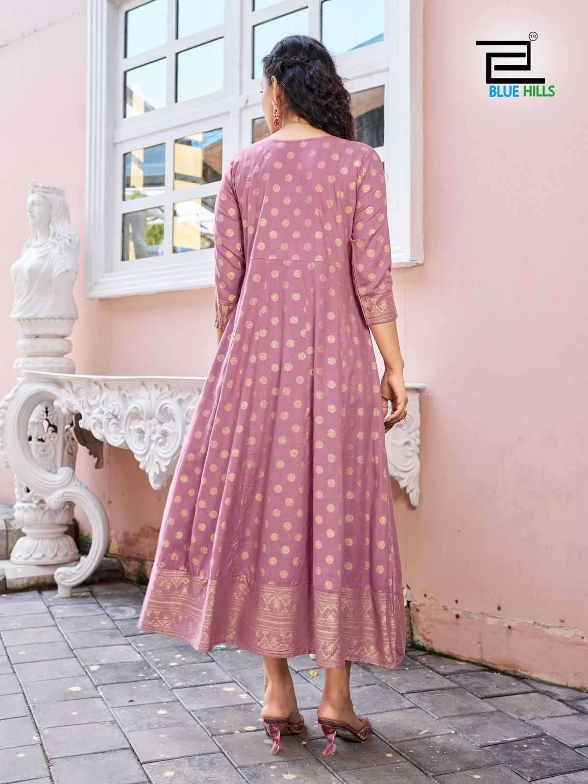 BLUE HILLS PRESENTS WOMANIYA VOL-25 READYMADE PLUS SIZE RAYON ANARKALI STYLE GOWN CATALOG WHOLESALER AND EXPORTER IN SURAT