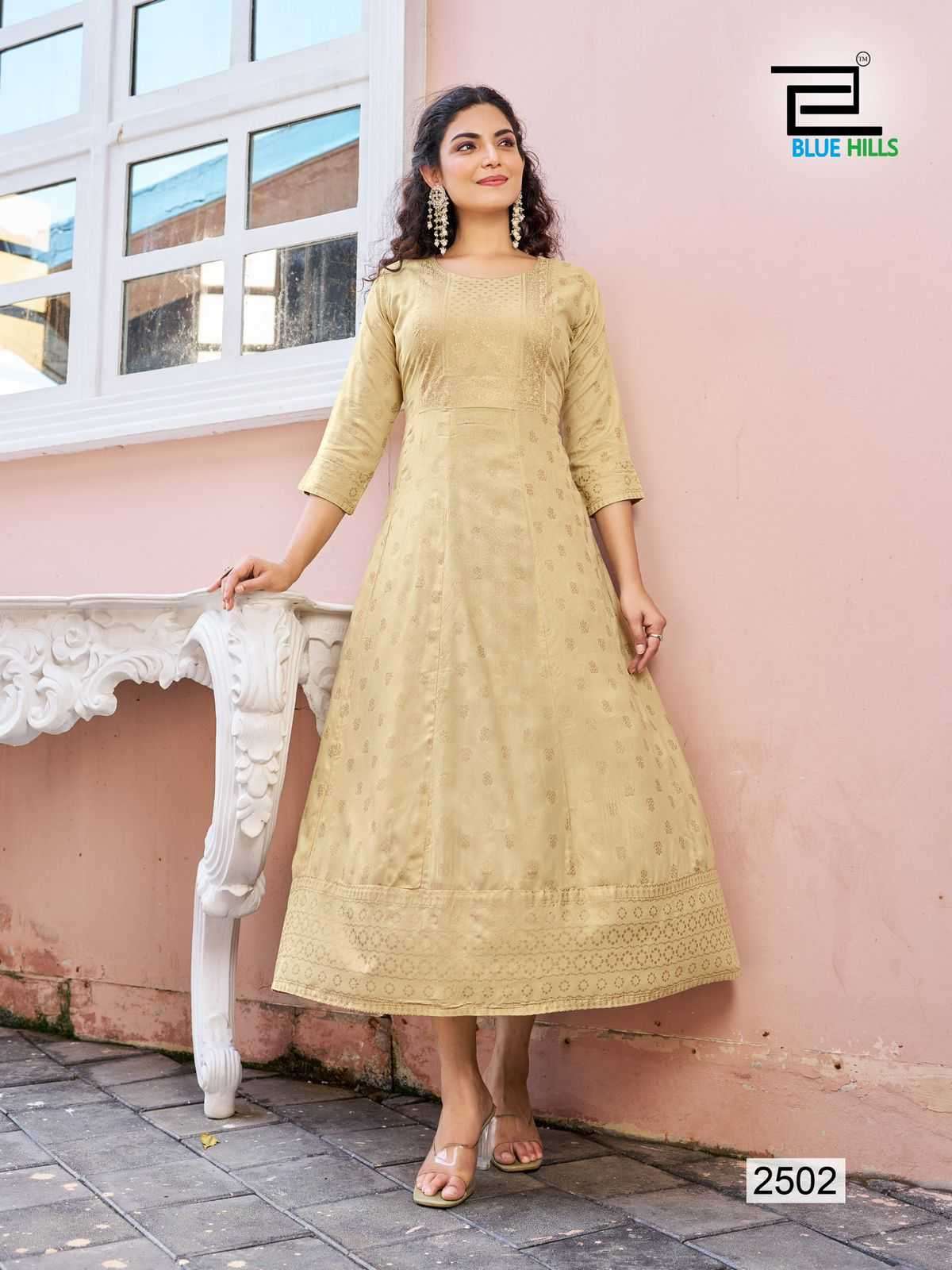 BLUE HILLS PRESENTS WOMANIYA VOL-25 READYMADE PLUS SIZE RAYON ANARKALI STYLE GOWN CATALOG WHOLESALER AND EXPORTER IN SURAT