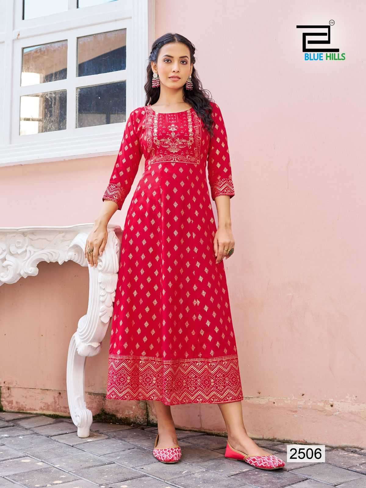 BLUE HILLS PRESENTS WOMANIYA VOL-25 READYMADE PLUS SIZE RAYON ANARKALI STYLE GOWN CATALOG WHOLESALER AND EXPORTER IN SURAT