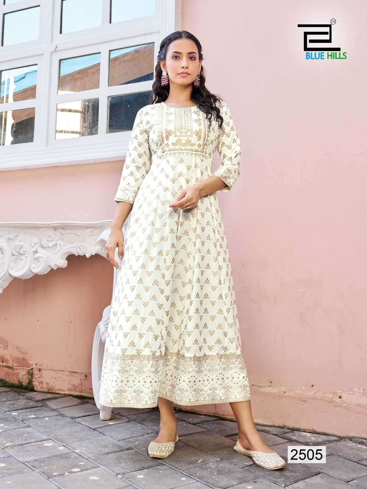 BLUE HILLS PRESENTS WOMANIYA VOL-25 READYMADE PLUS SIZE RAYON ANARKALI STYLE GOWN CATALOG WHOLESALER AND EXPORTER IN SURAT