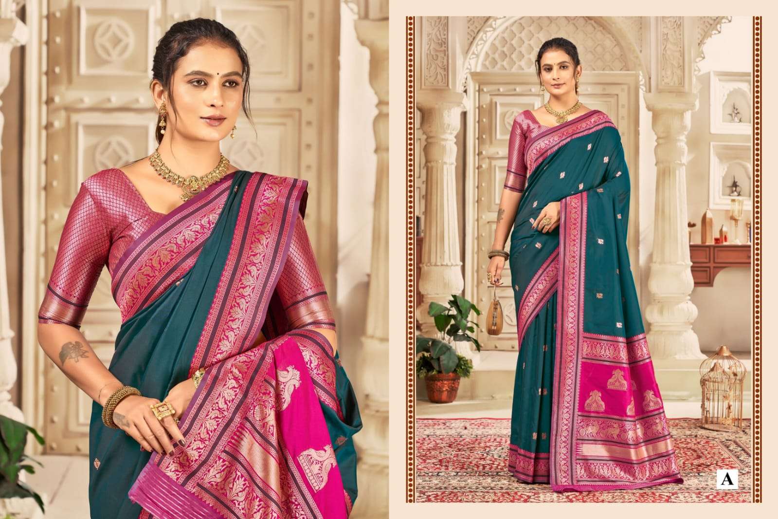 EARTH FABRICS PRESENTS KANJIVARAM VOL-2 FANCY SOFT SILK SAREES CATALOG WHOLESALER AND EXPORTER IN SURAT