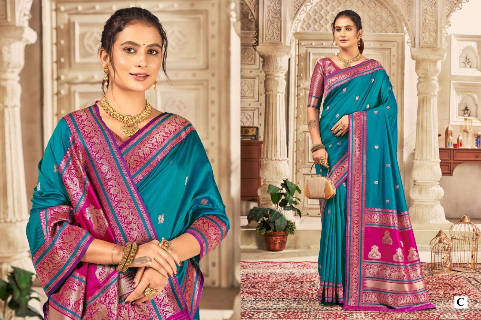 EARTH FABRICS PRESENTS KANJIVARAM VOL-2 FANCY SOFT SILK SAREES CATALOG WHOLESALER AND EXPORTER IN SURAT