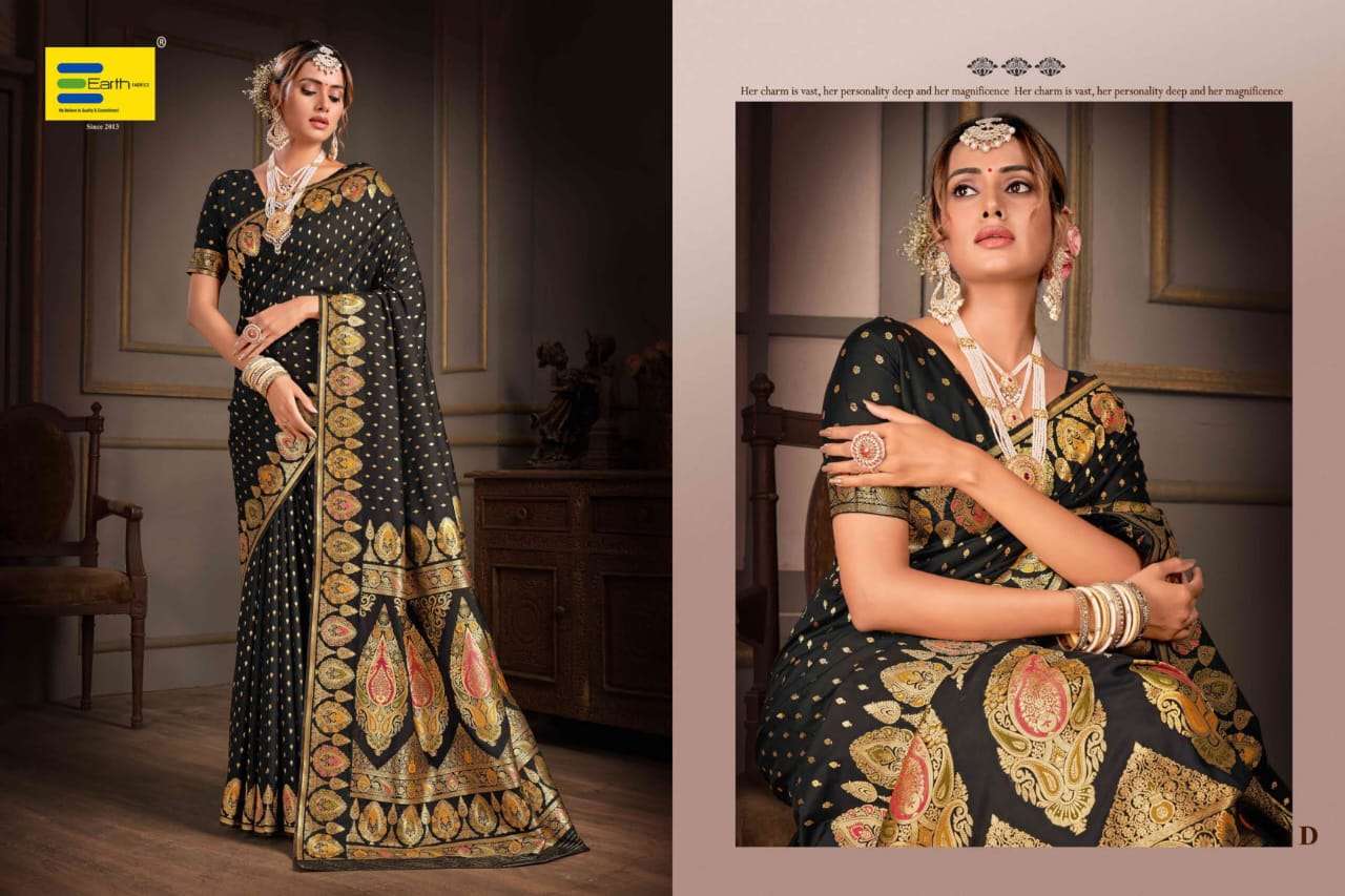 EARTH FABRICS PRESENTS PARAMPARA FANCY SOFT SILK SAREES CATALOG WHOLESALER AND EXPORTER IN SURAT
