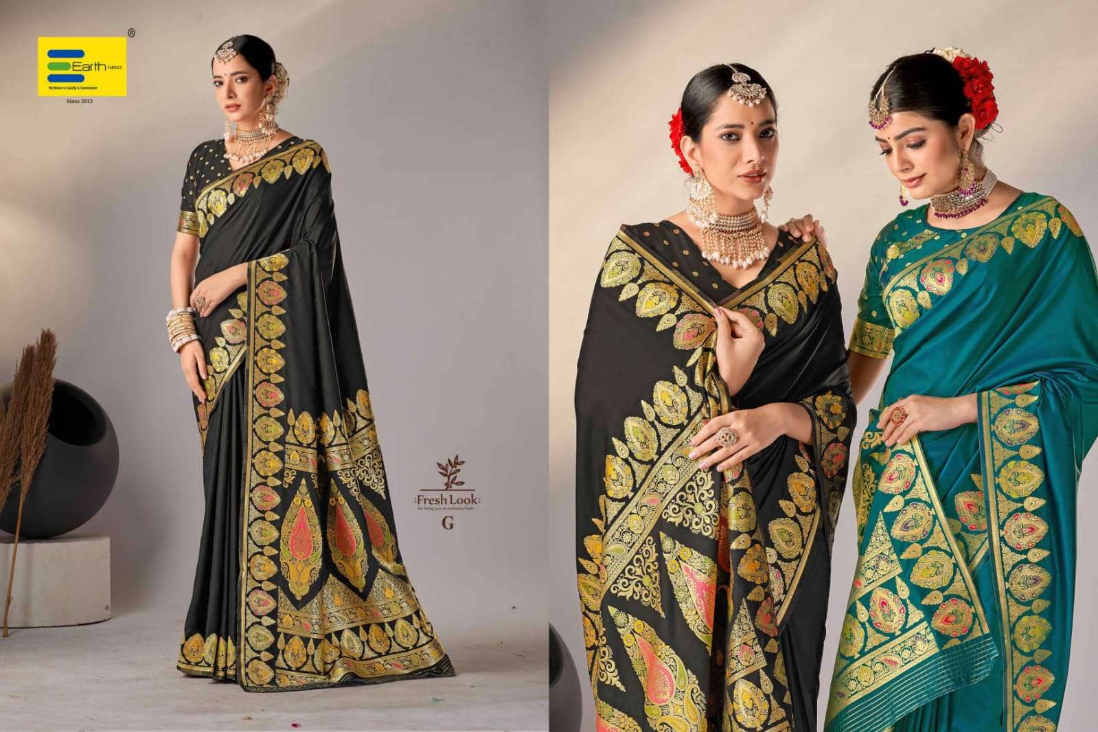 EARTH FABRICS PRESENTS PARAMPARA VOL-2 FANCY SOFT SILK SAREES CATALOG WHOLESALER AND EXPORTER IN SURAT