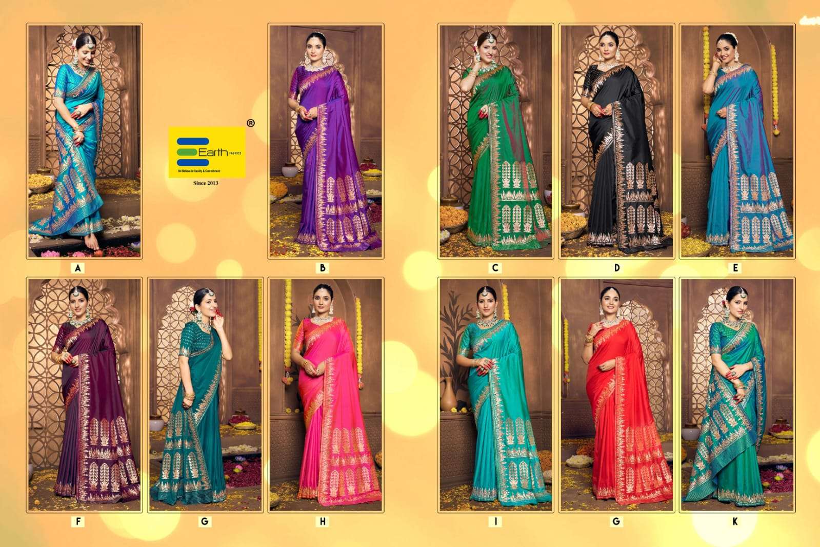 EARTH FABRICS PRESENTS  SHONA VOL -1 FANCY SOFT SILK SAREES CATALOG WHOLESALER AND EXPORTER IN SURAT