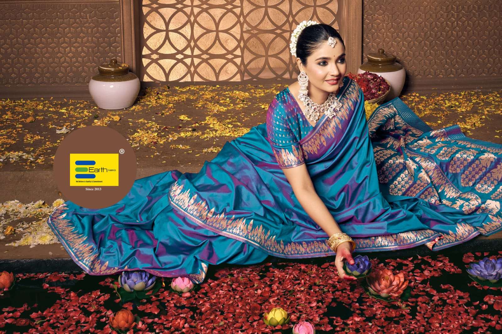 EARTH FABRICS PRESENTS  SHONA VOL -1 FANCY SOFT SILK SAREES CATALOG WHOLESALER AND EXPORTER IN SURAT