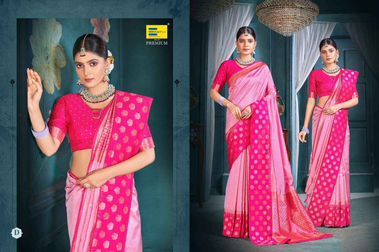 EARTH FABRICS PRESENTS SHRIVALLI SILK FANCY SILK SAREES CATALOG WHOLESALER AND EXPORTER IN SURAT
