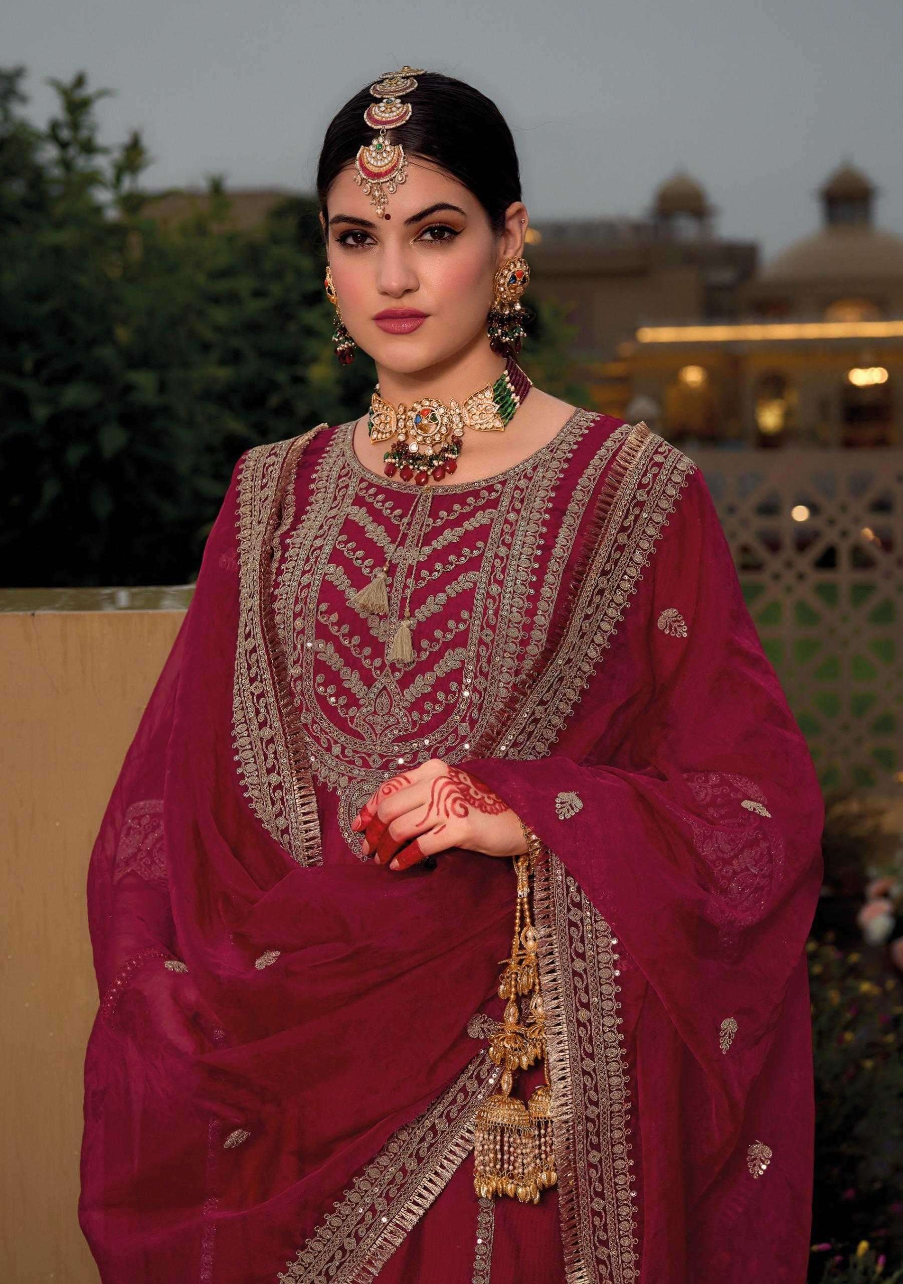 KAILEE FASHION PRESENT SUHAGINI VOL-5 VISCOSE SILK READYMADE PARTY WEAR 3PCS SUIT CATALOG WHOLOESALER AND EXPORTER 