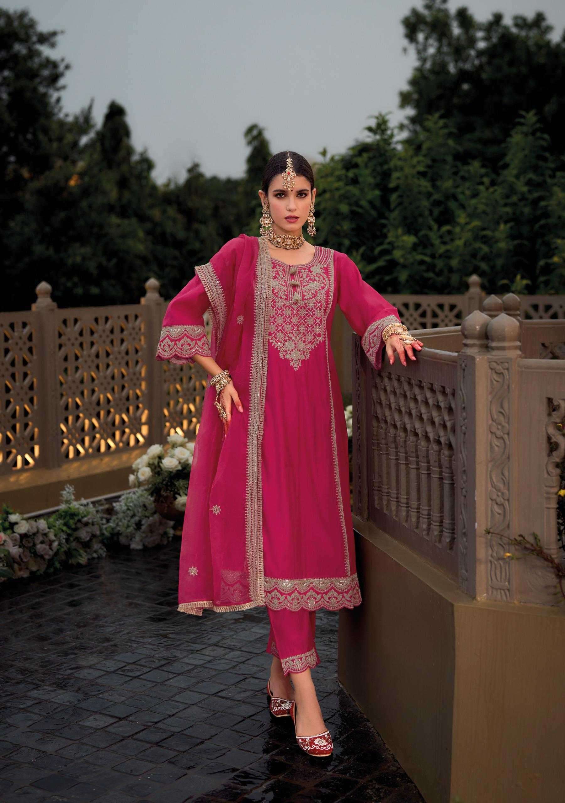 KAILEE FASHION PRESENT SUHAGINI VOL-5 VISCOSE SILK READYMADE PARTY WEAR 3PCS SUIT CATALOG WHOLOESALER AND EXPORTER 