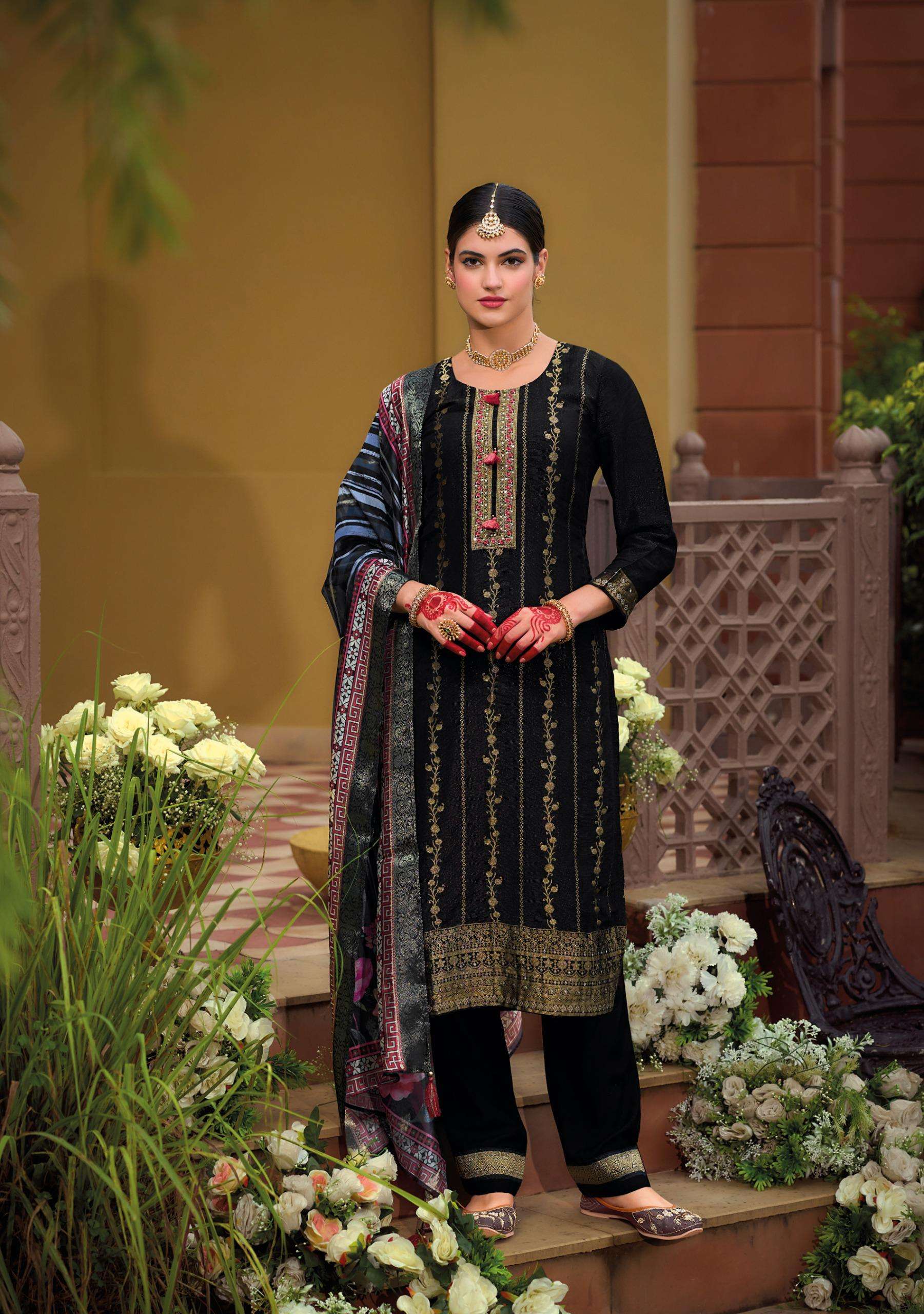 KAILEE FASHION PRESENTS PEARL READYMADE VISCOSE SILK KURTI BOTTOM DUPATTA FOR FESTIVE WEAR CATALOG WHOLESALER AND EXPORTER 