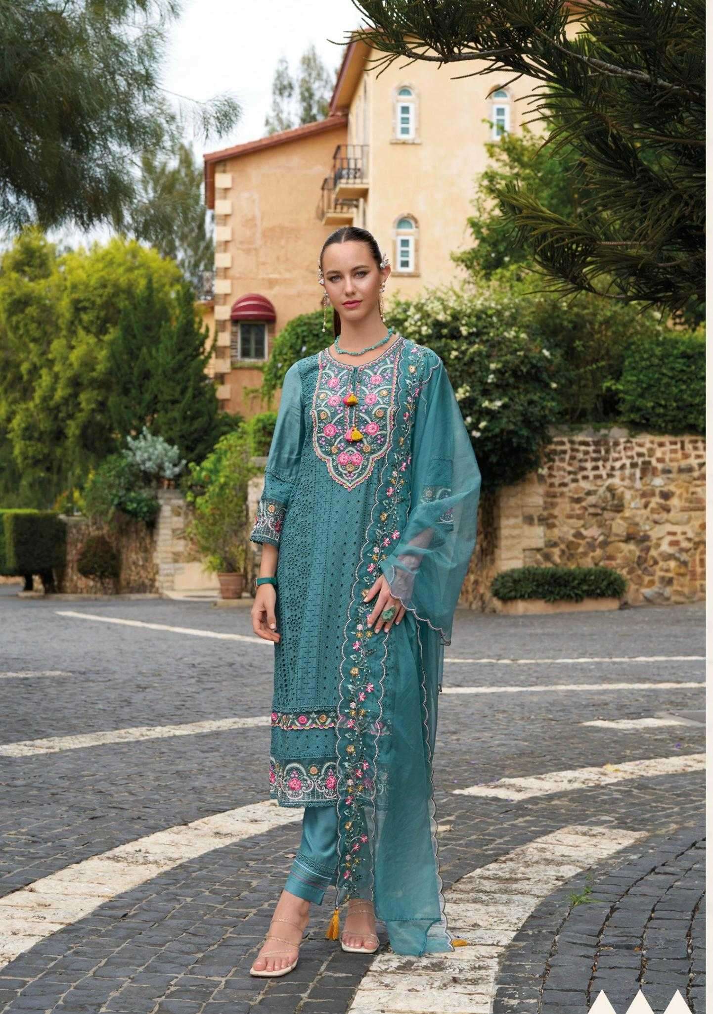 KAILEE FASHION PRESENTS SAFARANAMA VOL-5 VISCOSE MUSLIN CLASSIC READYMADE SALWAR SUIT CATALOG WHOLESALER AND EXPORTER IN SURAT