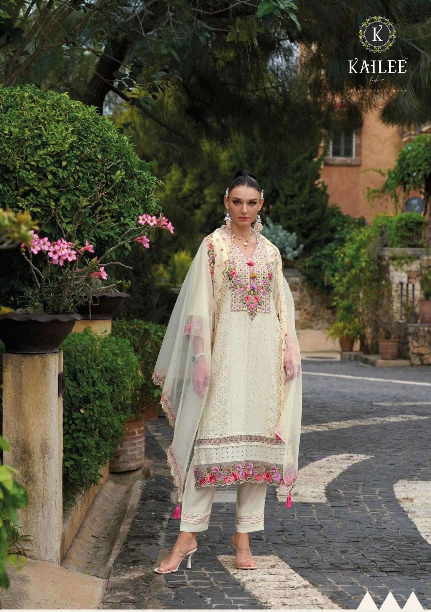 KAILEE FASHION PRESENTS SAFARANAMA VOL-5 VISCOSE MUSLIN CLASSIC READYMADE SALWAR SUIT CATALOG WHOLESALER AND EXPORTER IN SURAT