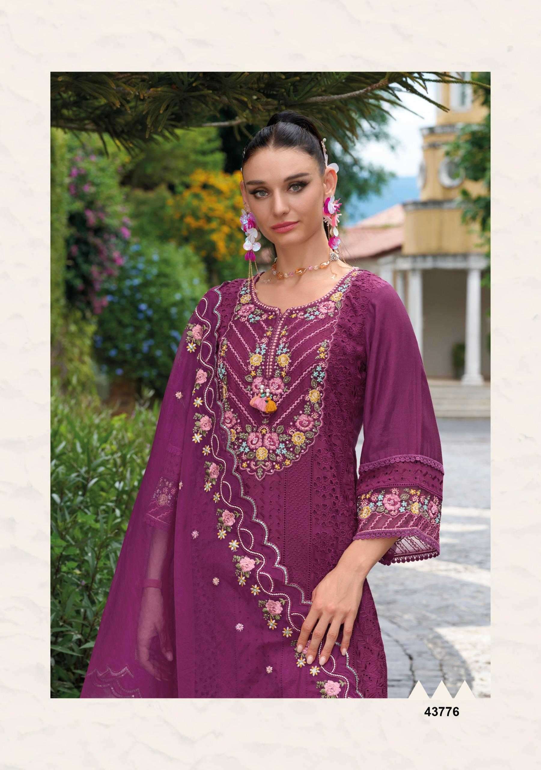 KAILEE FASHION PRESENTS SAFARANAMA VOL-5 VISCOSE MUSLIN CLASSIC READYMADE SALWAR SUIT CATALOG WHOLESALER AND EXPORTER IN SURAT