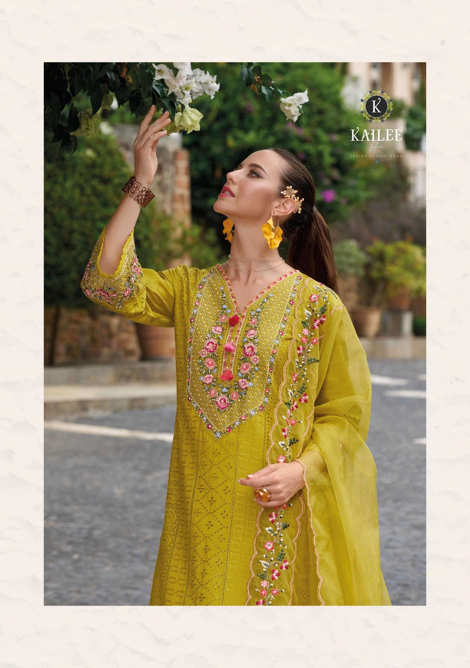 KAILEE FASHION PRESENTS SAFARANAMA VOL-5 VISCOSE MUSLIN CLASSIC READYMADE SALWAR SUIT CATALOG WHOLESALER AND EXPORTER IN SURAT