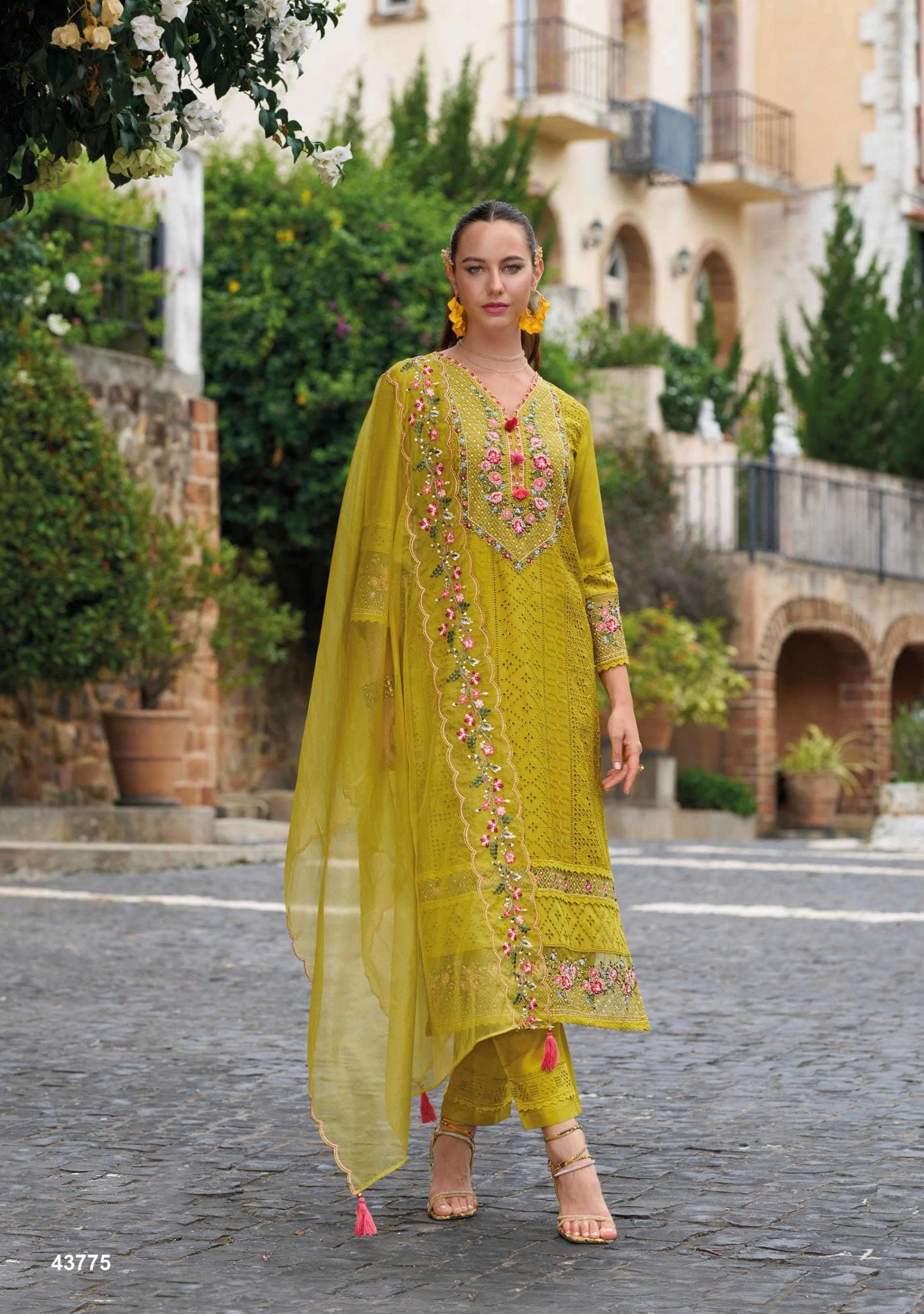 KAILEE FASHION PRESENTS SAFARANAMA VOL-5 VISCOSE MUSLIN CLASSIC READYMADE SALWAR SUIT CATALOG WHOLESALER AND EXPORTER IN SURAT
