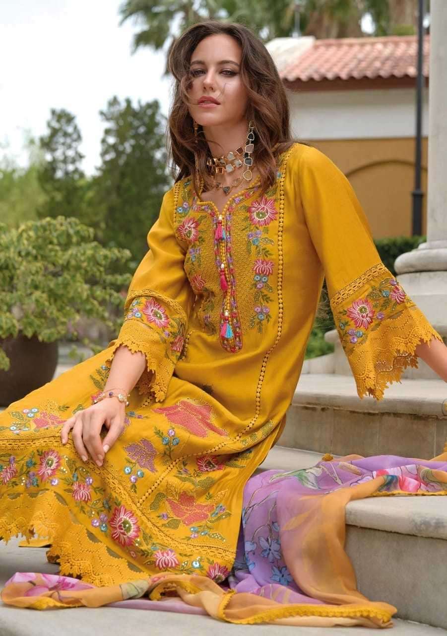 KAILEE FASHION PRESENTS SIFAARA VOL-2 VISCOSE MUSLIN FULL STITCH PARTY WEAR SUIT CATALOG WHOLESALER AND EXPORTER 