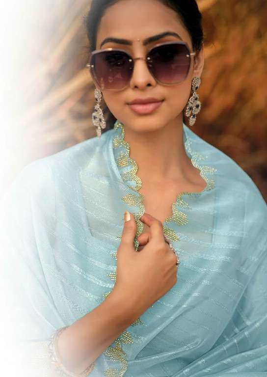 KASHVI CREATION PRESENTS SOLITAIRE VOL-1 ORGANZA SILK SAREE CATALOG WHOLESALER AND EXPORTER IN SURAT
