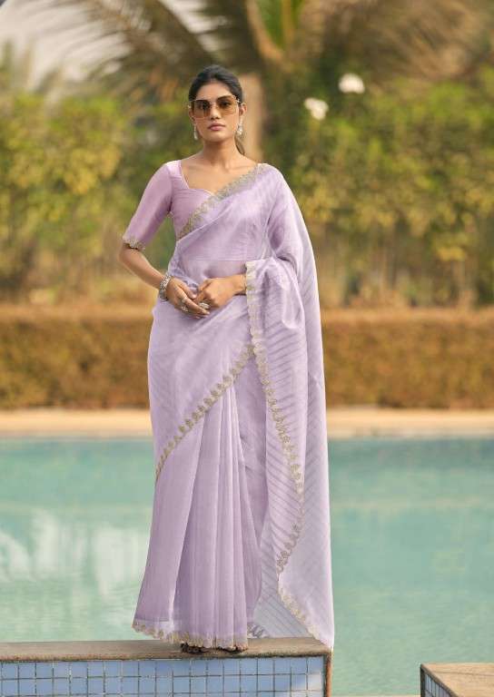 KASHVI CREATION PRESENTS SOLITAIRE VOL-1 ORGANZA SILK SAREE CATALOG WHOLESALER AND EXPORTER IN SURAT