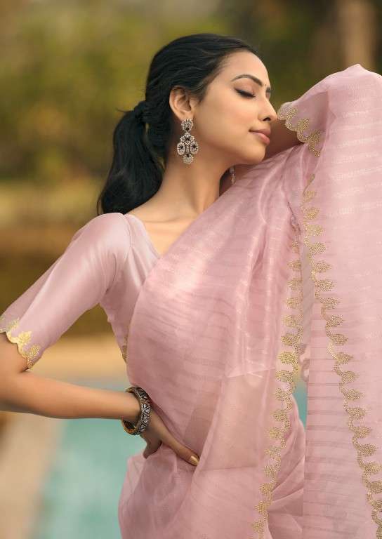 KASHVI CREATION PRESENTS SOLITAIRE VOL-1 ORGANZA SILK SAREE CATALOG WHOLESALER AND EXPORTER IN SURAT