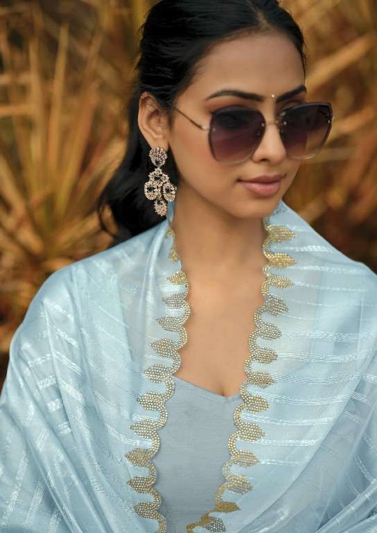 KASHVI CREATION PRESENTS SOLITAIRE VOL-1 ORGANZA SILK SAREE CATALOG WHOLESALER AND EXPORTER IN SURAT