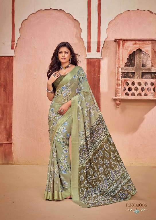 Kashvi Presents Amrapali Vol-2 Wholesale Chiffon Satin Patta Sarees Catalog Wholesaler And Exporter 