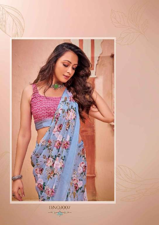 Kashvi Presents Amrapali Vol-2 Wholesale Chiffon Satin Patta Sarees Catalog Wholesaler And Exporter 