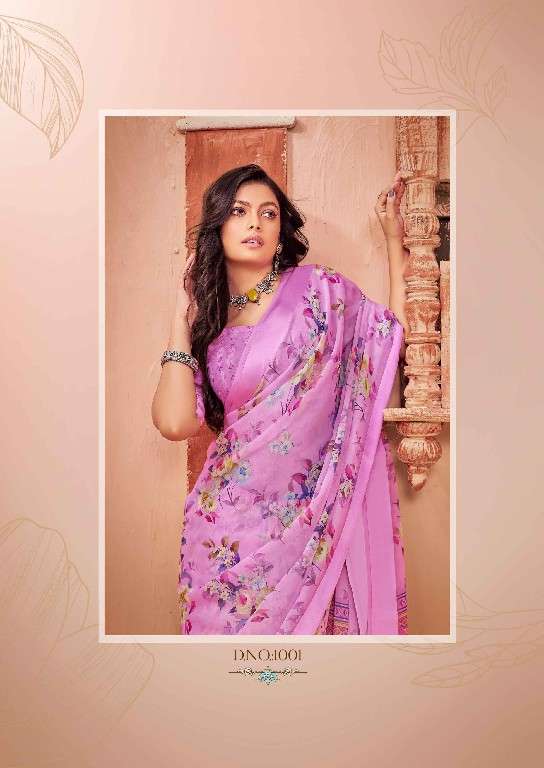 Kashvi Presents Amrapali Vol-2 Wholesale Chiffon Satin Patta Sarees Catalog Wholesaler And Exporter 