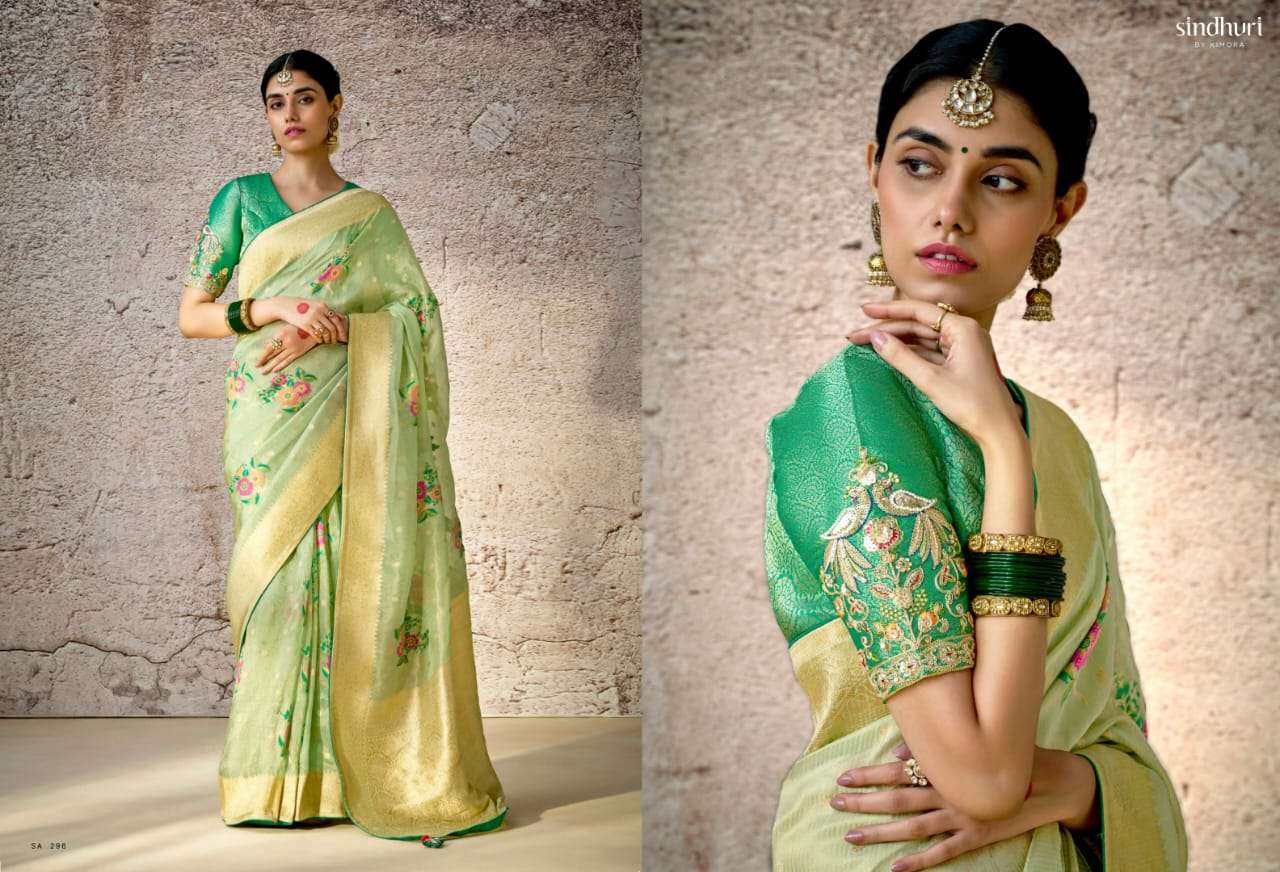 KIMORA PRESENTS KASHI FANCY PARTY WEAR SAREES CATALOG WHOLESALER AND EXPORTER IN SURAT