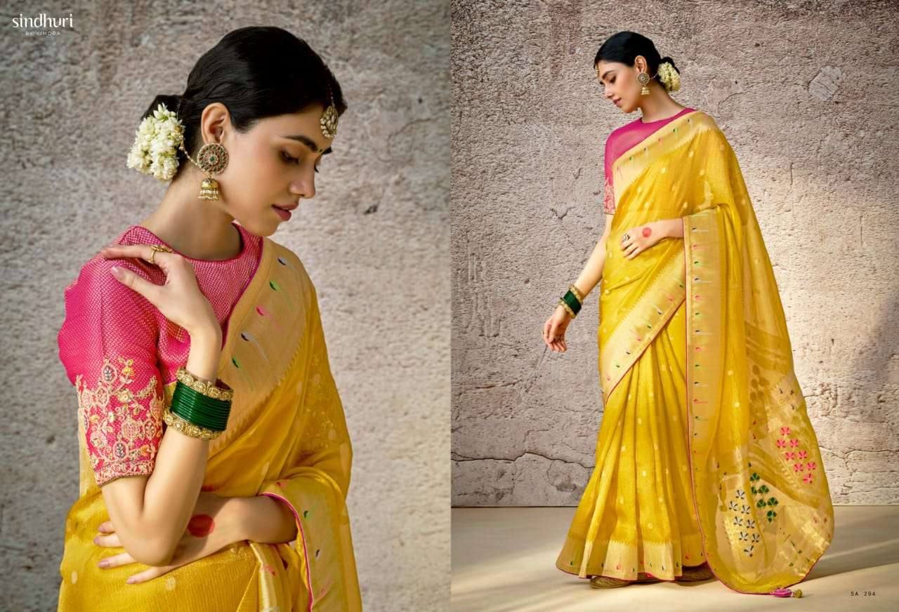 KIMORA PRESENTS KASHI FANCY PARTY WEAR SAREES CATALOG WHOLESALER AND EXPORTER IN SURAT