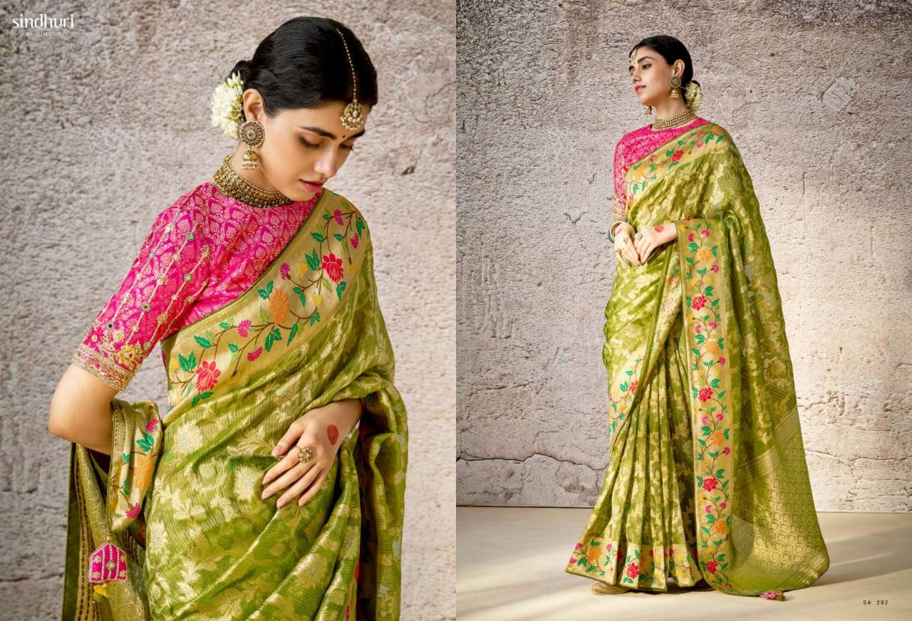 KIMORA PRESENTS KASHI FANCY PARTY WEAR SAREES CATALOG WHOLESALER AND EXPORTER IN SURAT