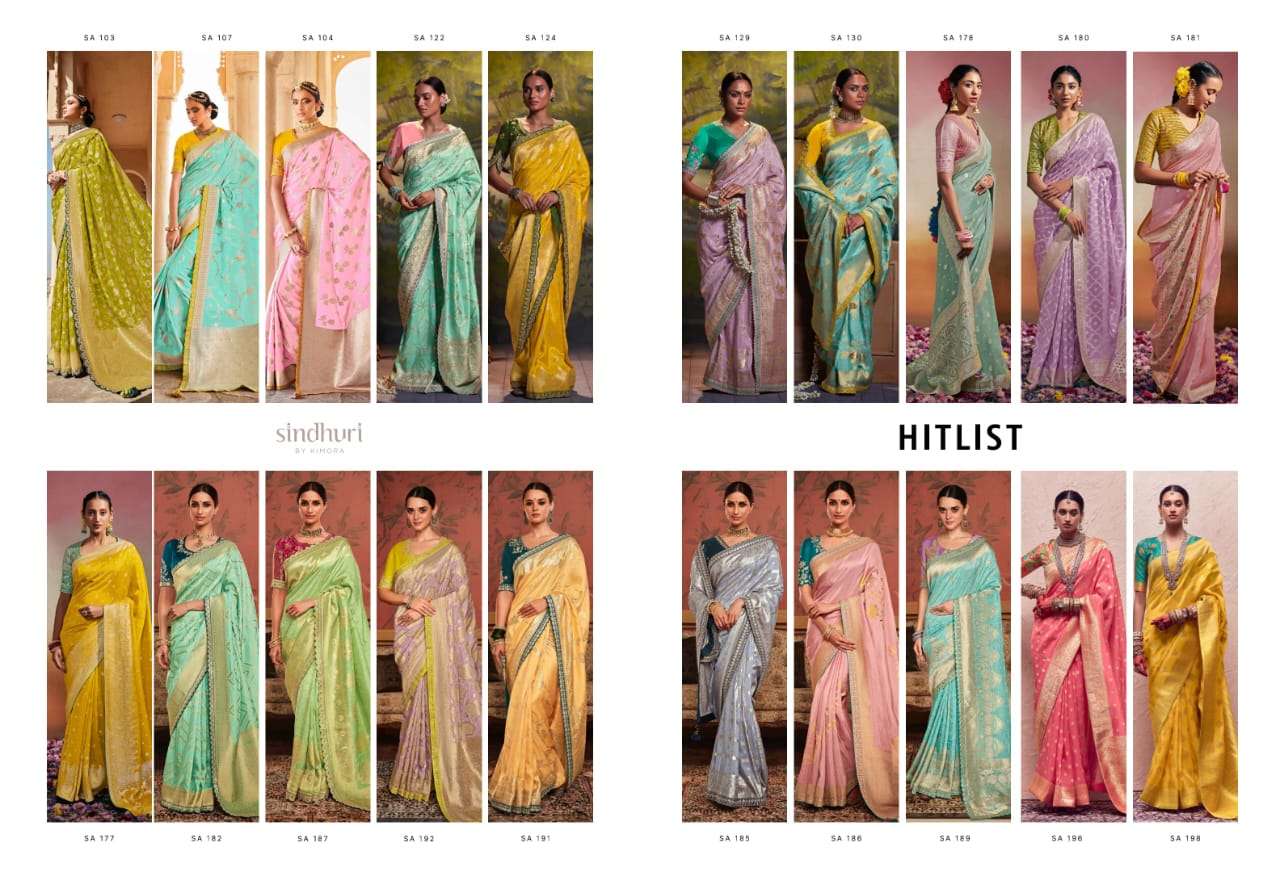 KIMORA PRESENTS KASHI FANCY PARTY WEAR SAREES CATALOG WHOLESALER AND EXPORTER IN SURAT