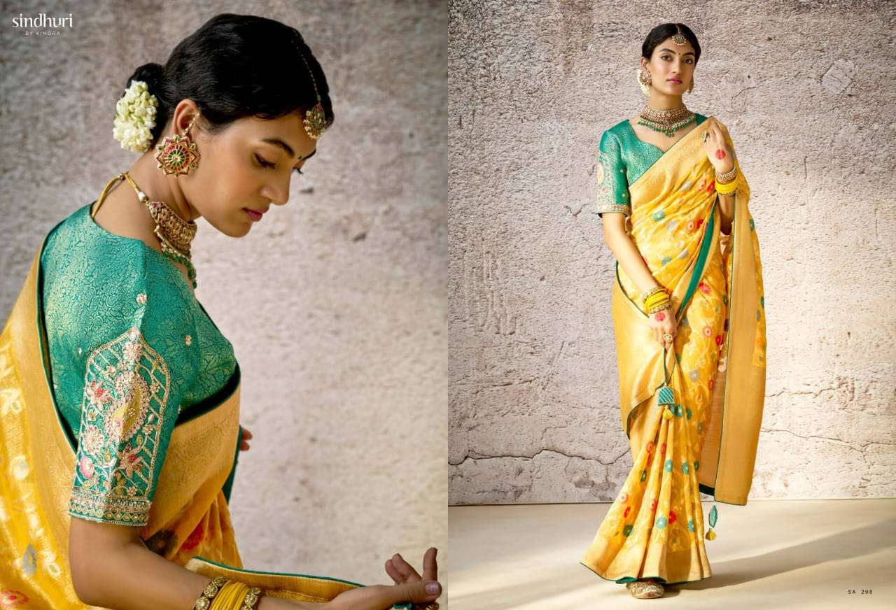 KIMORA PRESENTS KASHI FANCY PARTY WEAR SAREES CATALOG WHOLESALER AND EXPORTER IN SURAT