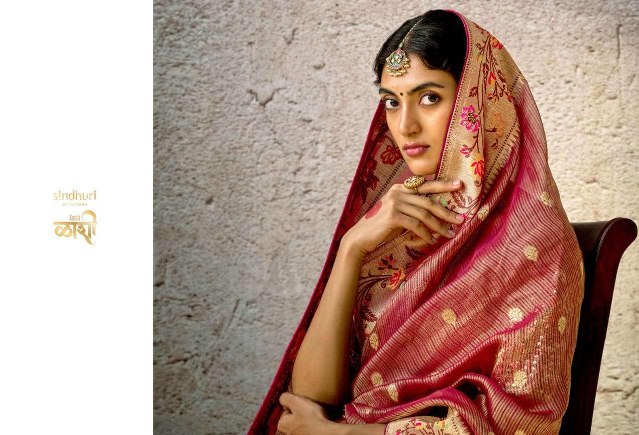 KIMORA PRESENTS KASHI FANCY PARTY WEAR SAREES CATALOG WHOLESALER AND EXPORTER IN SURAT