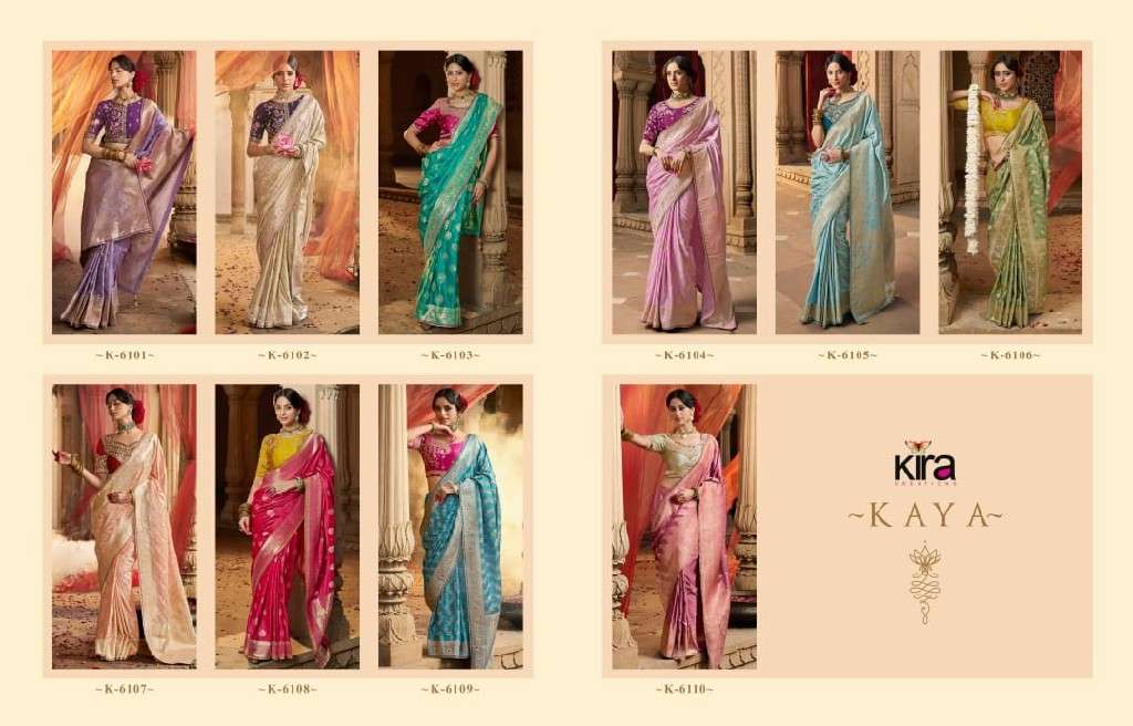 Kira Presents Kaya Wholesale Designer Indian Ethnic Sarees catalog Wholesaler And exporter 