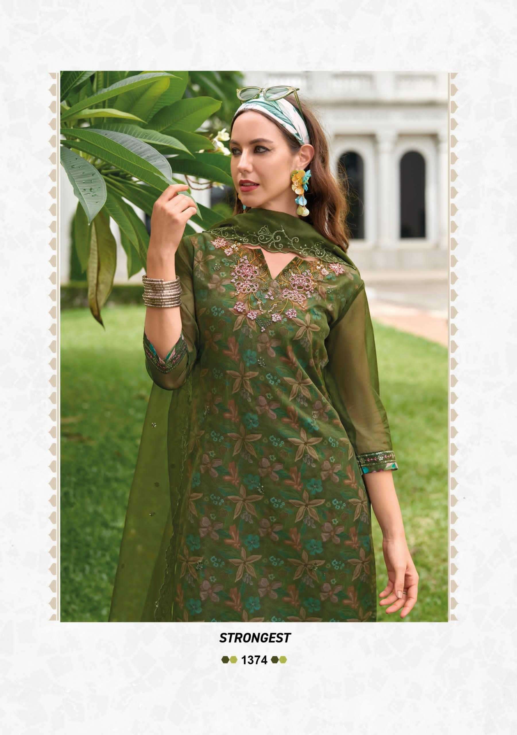 LADY LEELA PRESENTS ALEENA EMBRIODERY ORGANZA READYMADE 3PCS SALWAR SUITS CATALOG WHOLESALER  AND EXPORTER 