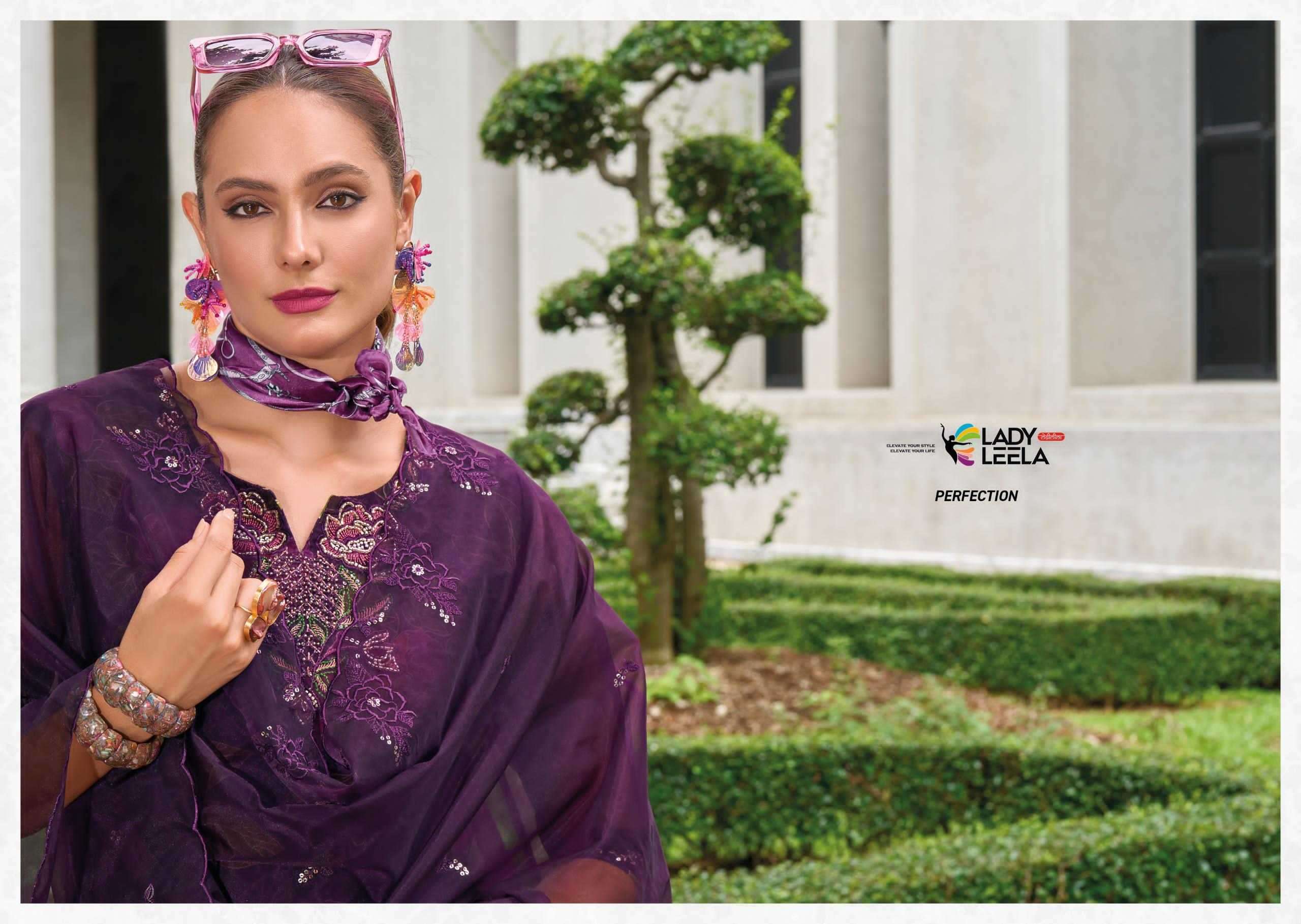 LADY LEELA PRESENTS ALEENA EMBRIODERY ORGANZA READYMADE 3PCS SALWAR SUITS CATALOG WHOLESALER  AND EXPORTER 