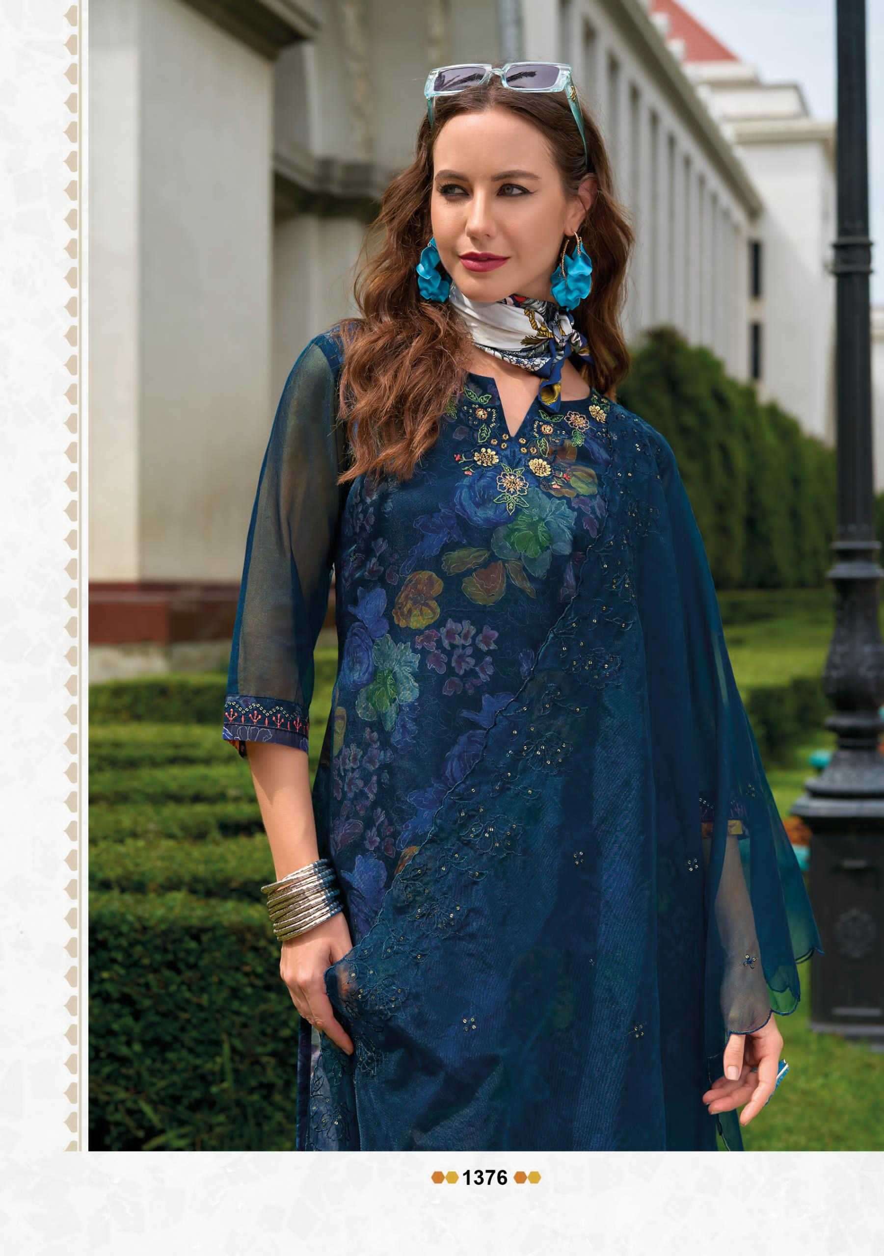 LADY LEELA PRESENTS ALEENA EMBRIODERY ORGANZA READYMADE 3PCS SALWAR SUITS CATALOG WHOLESALER  AND EXPORTER 