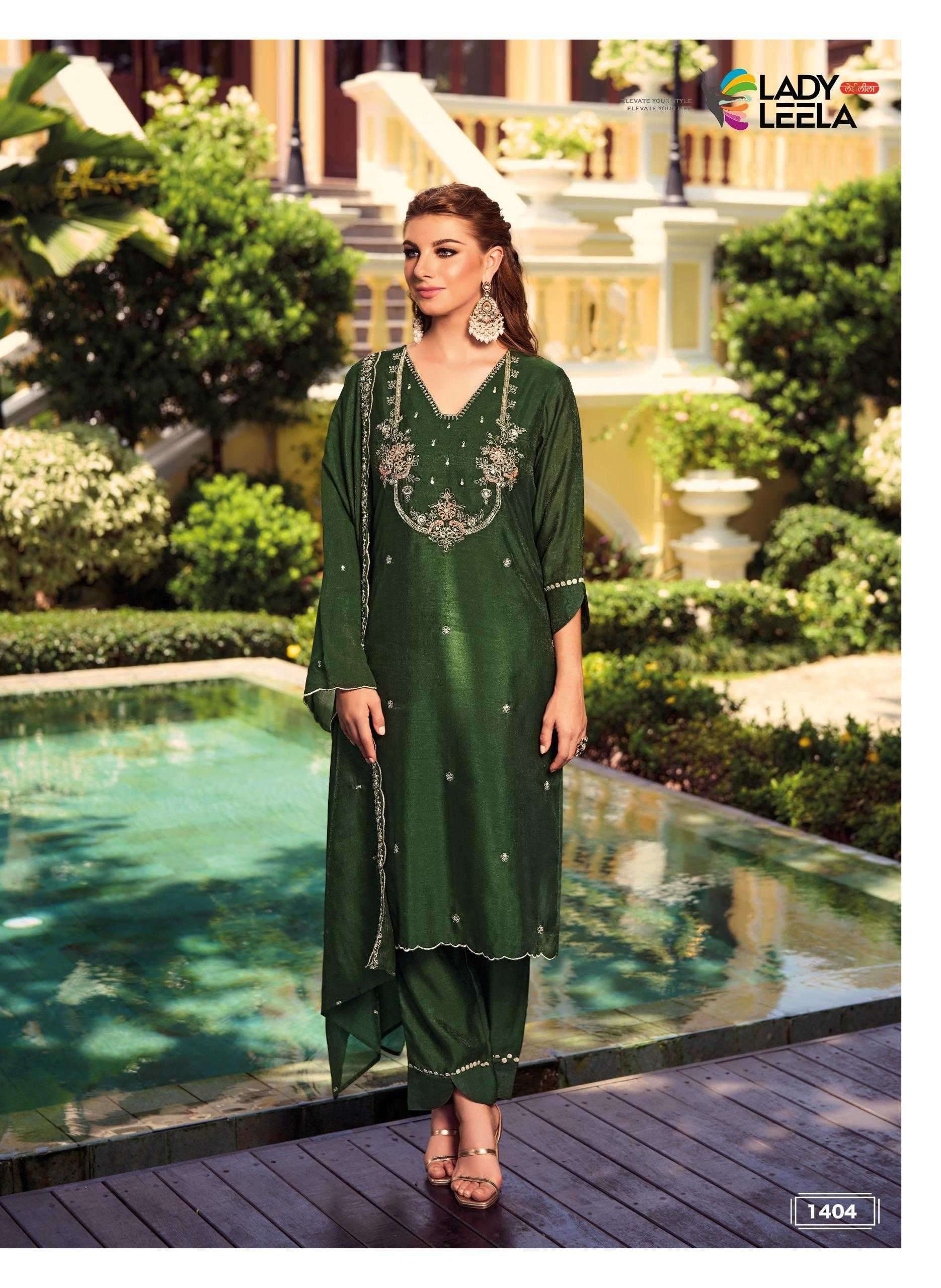 LADY LEELA PRESENTS NOOR VOL-2 VICHITRA READYMADE EXCLUSIVE HANDWORK 3PCS DRESS CATALOG WHOLESALER AND EXPORTER 