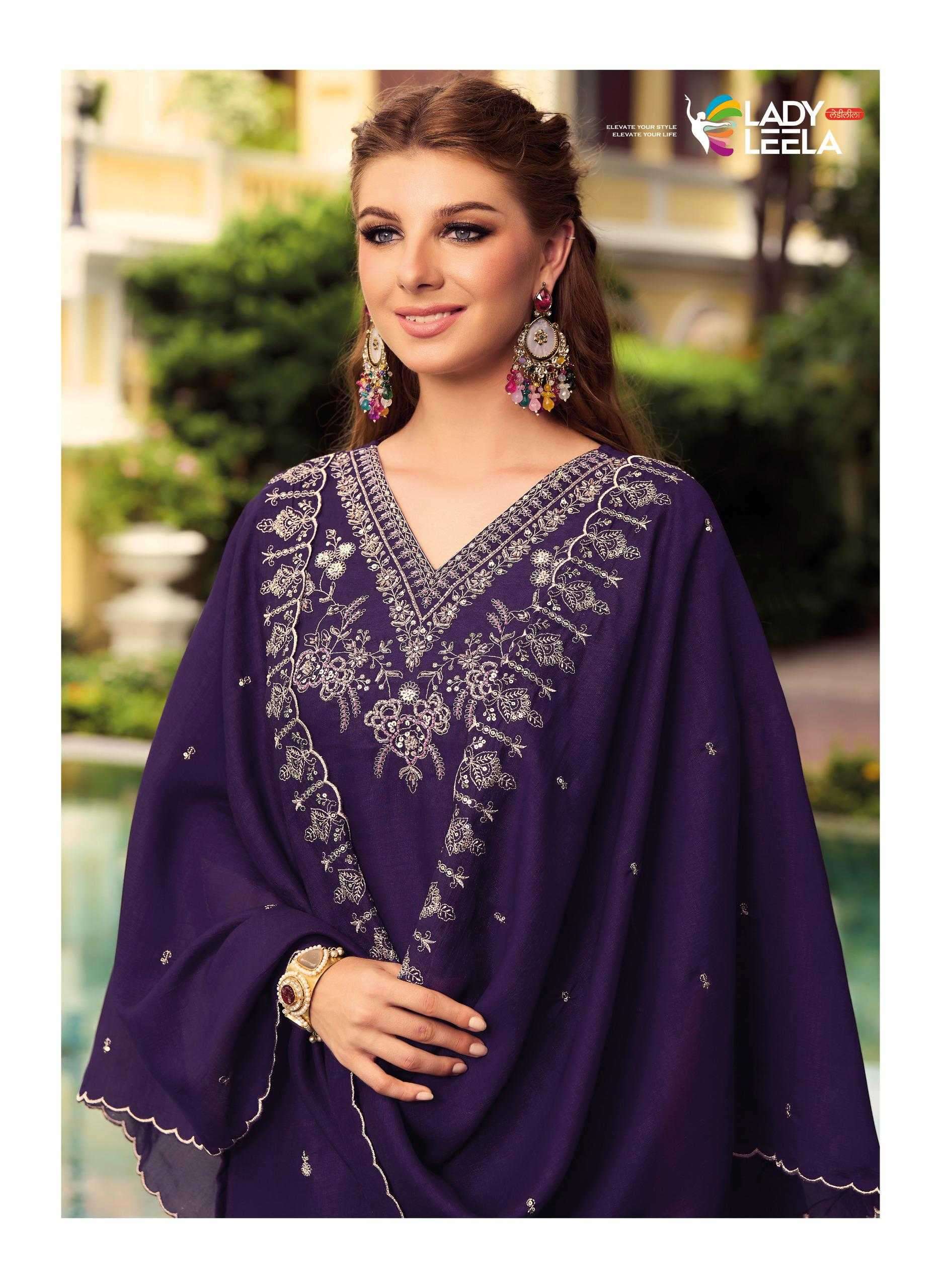 LADY LEELA PRESENTS NOOR VOL-2 VICHITRA READYMADE EXCLUSIVE HANDWORK 3PCS DRESS CATALOG WHOLESALER AND EXPORTER 