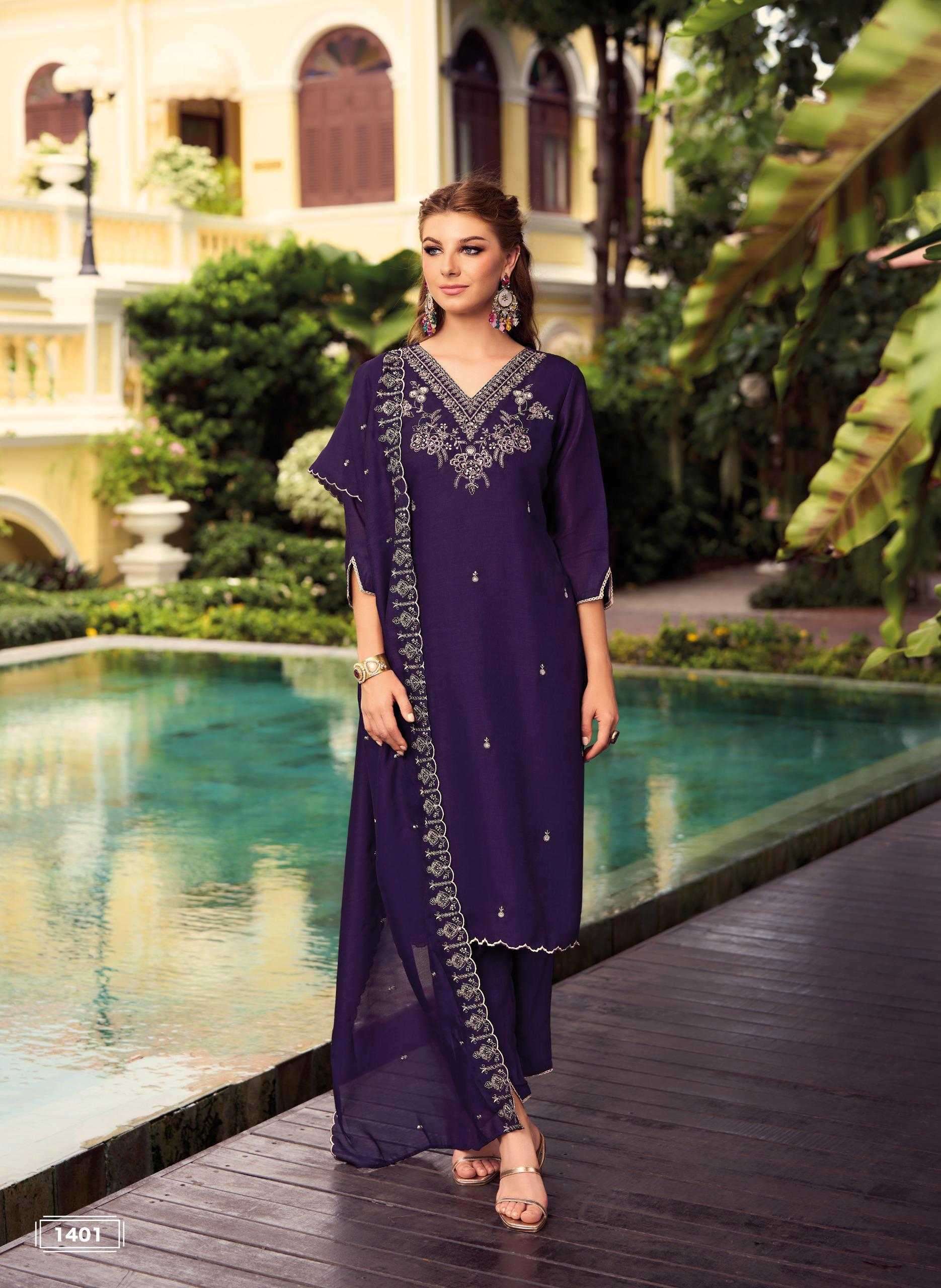 LADY LEELA PRESENTS NOOR VOL-2 VICHITRA READYMADE EXCLUSIVE HANDWORK 3PCS DRESS CATALOG WHOLESALER AND EXPORTER 