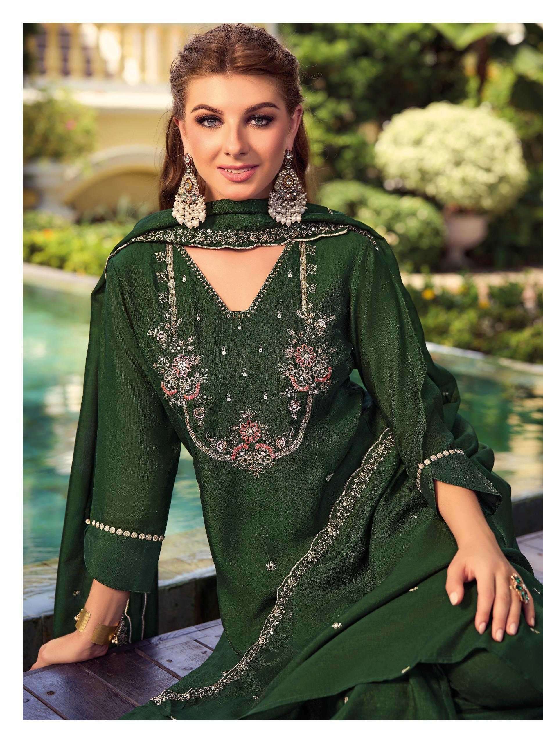 LADY LEELA PRESENTS NOOR VOL-2 VICHITRA READYMADE EXCLUSIVE HANDWORK 3PCS DRESS CATALOG WHOLESALER AND EXPORTER 