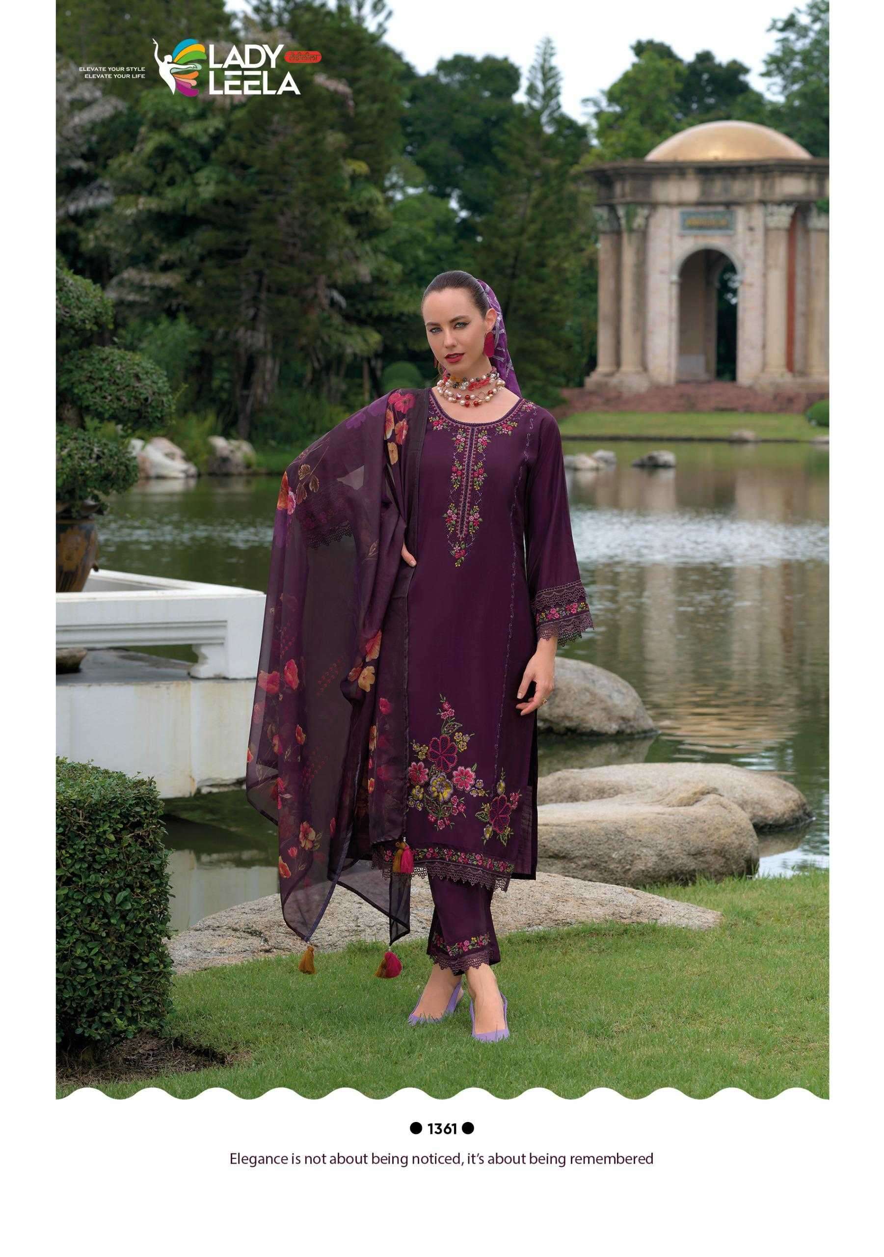LADY LEELA PRESENTS RIWAYAT VOL-2 VISCOSE SILK READYMADE TRENDY 3PCS SALWAR SUITS CATALOG WHOLESALER AND EXPORTER IN SURAT