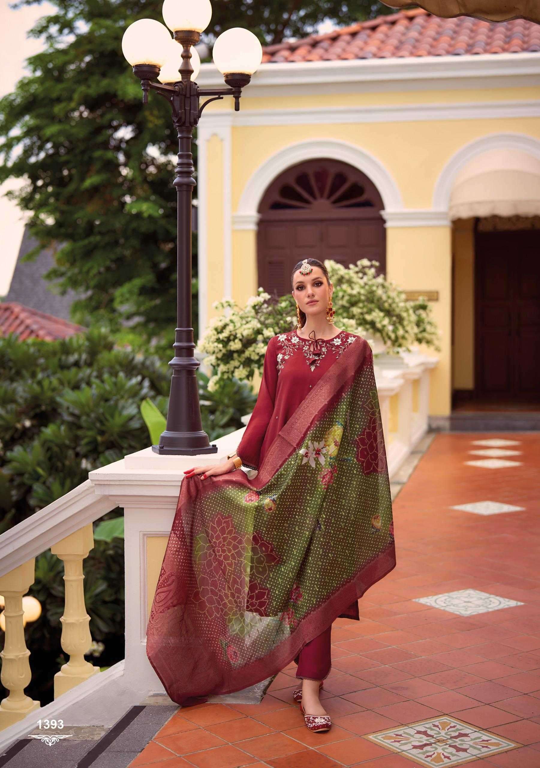 LADY LEELA PRESENTS SUHAGAN READYMADE VISCOSE OCCASION WEAR KARWA SPECIAL SUIT CATALOG WHOLESALER AND EXPORTER IN SURAT