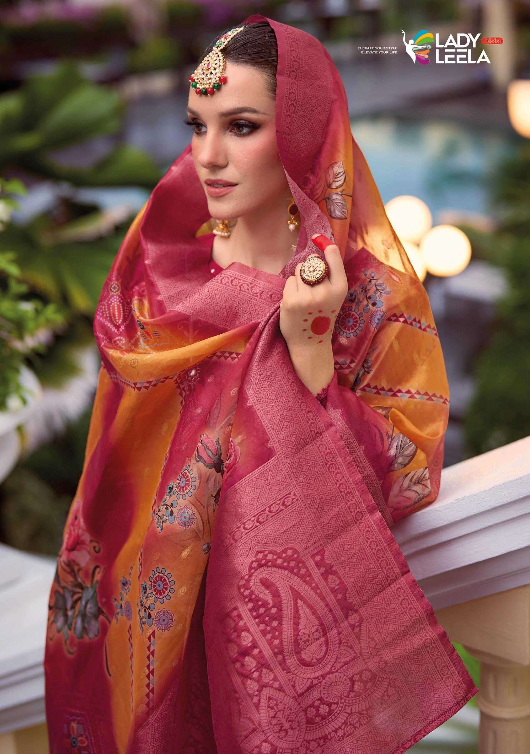 LADY LEELA PRESENTS SUHAGAN READYMADE VISCOSE OCCASION WEAR KARWA SPECIAL SUIT CATALOG WHOLESALER AND EXPORTER IN SURAT