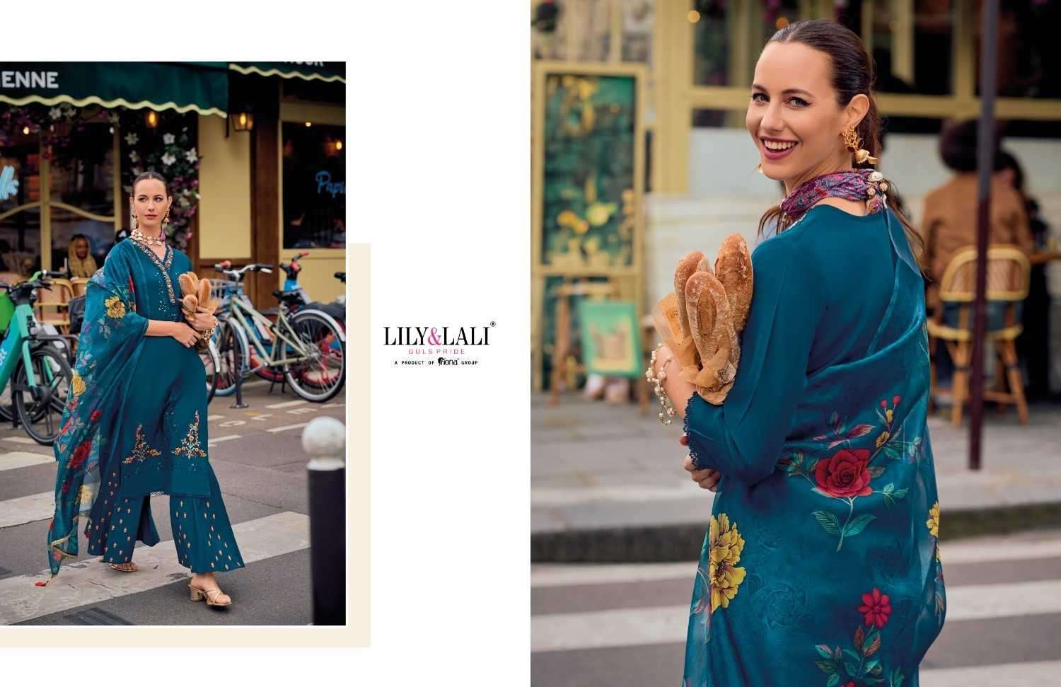 LILY & LALI PRESENTS RIWAAZ VOL-6 COTTON EXCLUSIVE READYMADE FESTIVE PLAZZO STYLE SALWAR SUITS CATALOG WHOLESALER AND EXPORTER IN SURAT