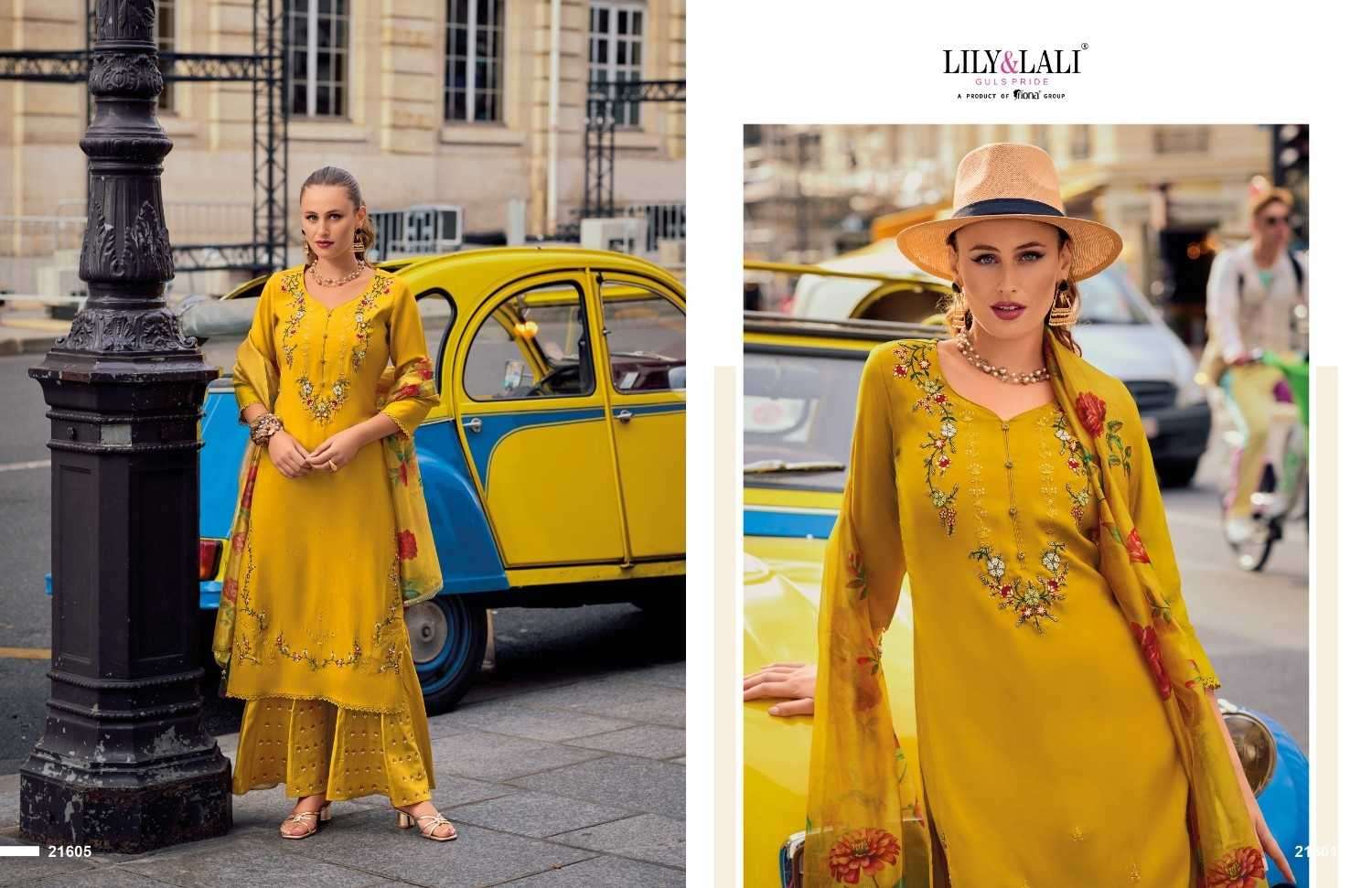 LILY & LALI PRESENTS RIWAAZ VOL-6 COTTON EXCLUSIVE READYMADE FESTIVE PLAZZO STYLE SALWAR SUITS CATALOG WHOLESALER AND EXPORTER IN SURAT