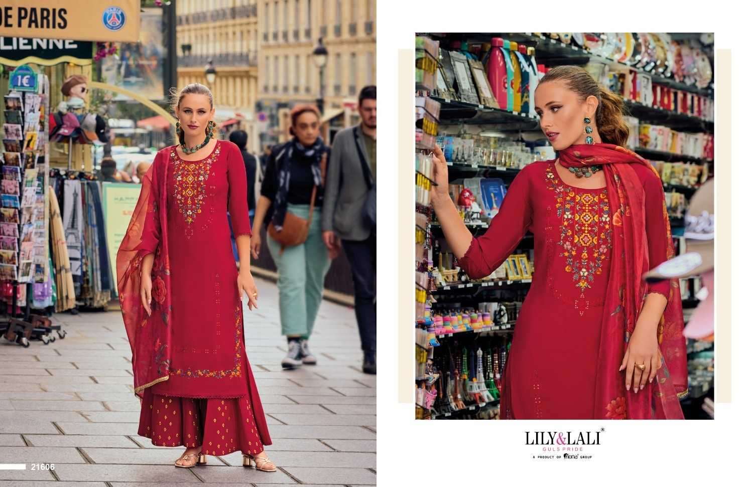 LILY & LALI PRESENTS RIWAAZ VOL-6 COTTON EXCLUSIVE READYMADE FESTIVE PLAZZO STYLE SALWAR SUITS CATALOG WHOLESALER AND EXPORTER IN SURAT