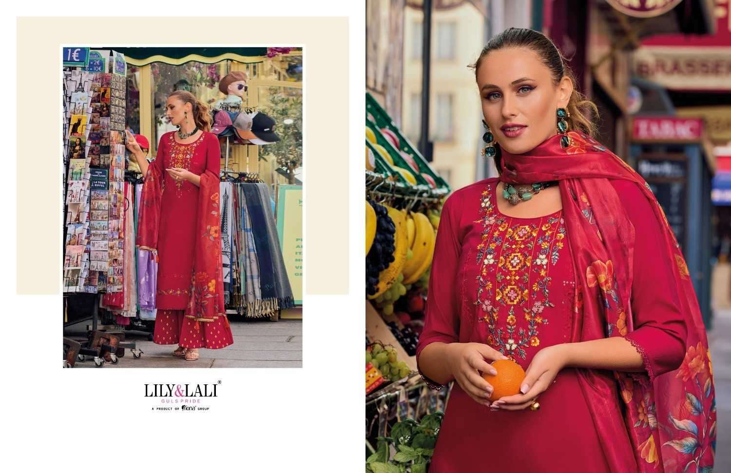 LILY & LALI PRESENTS RIWAAZ VOL-6 COTTON EXCLUSIVE READYMADE FESTIVE PLAZZO STYLE SALWAR SUITS CATALOG WHOLESALER AND EXPORTER IN SURAT